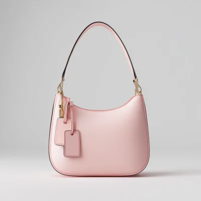 Soft Curve Shoulder Bag With Minimal Tag Detail, Free Shipping, Extra Sale Today
